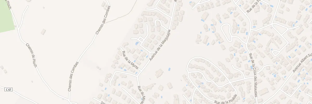 Plan du 104 Rue du Chevrefeuille à Frontignan