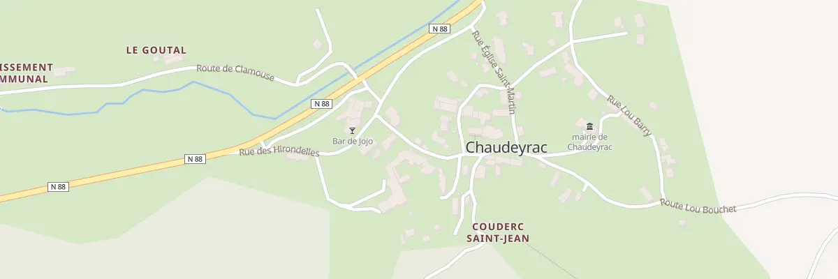 Plan du 5 Rue Hubert Libourel à Chaudeyrac