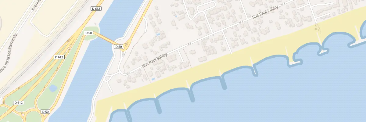 Plan du 57 Rue Paul Valery à Frontignan