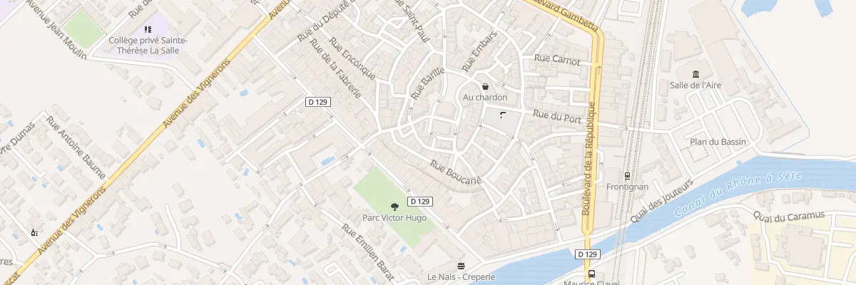 Plan du 2 Rue Clastre Vieille à Frontignan