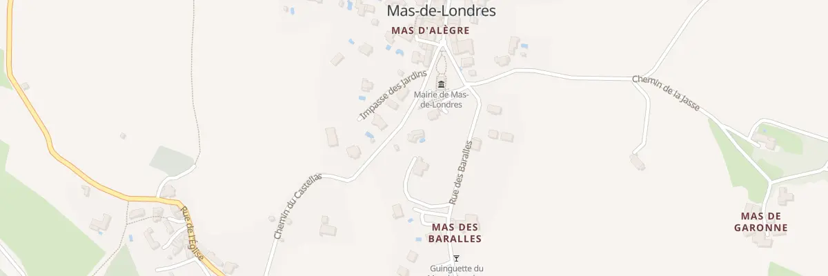 Plan du 91 Che du Castellas à Mas-de-Londres