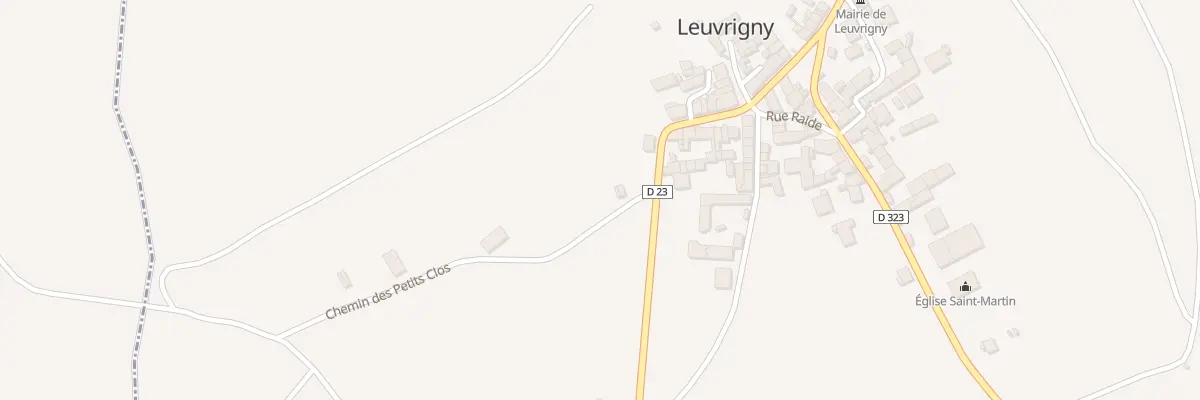 Plan du 5001 Les Petits Clos à Leuvrigny