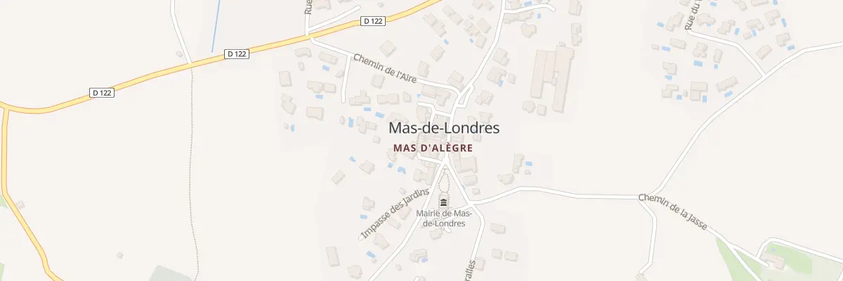 Plan du 11 Tra du Porche à Mas-de-Londres