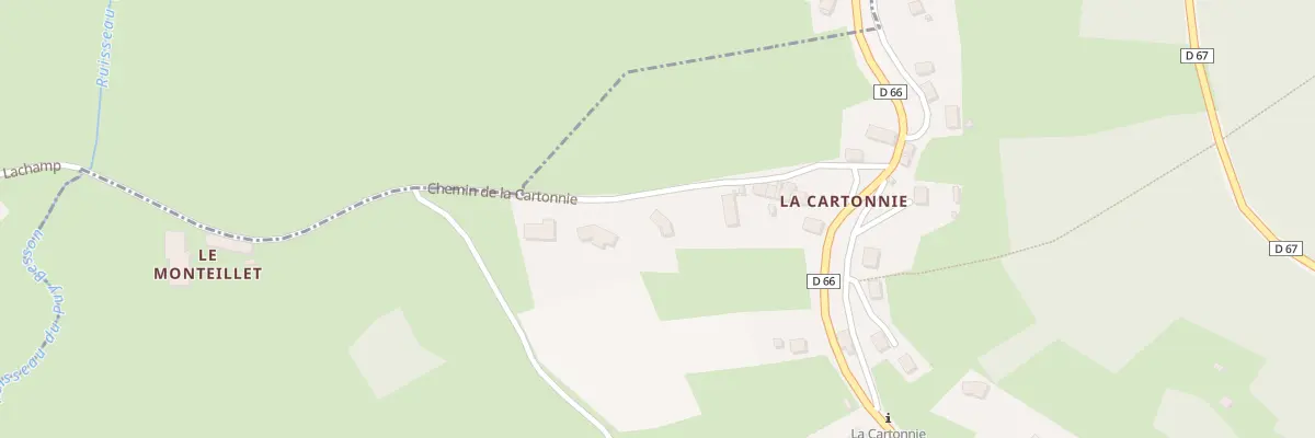 Plan du 5255 La Cartonnie à La Forie