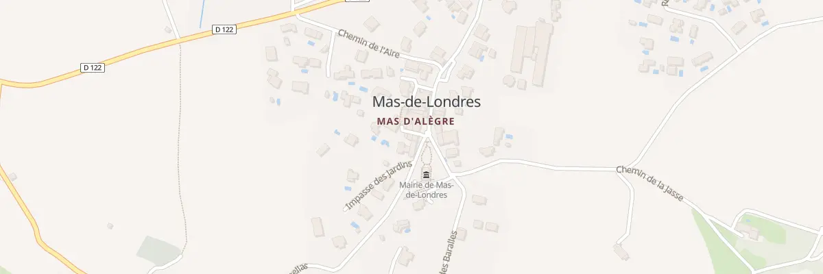 Plan du 10 Tra du Porche à Mas-de-Londres