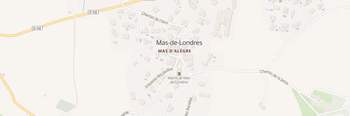 Plan du 12 Tra du Porche à Mas-de-Londres