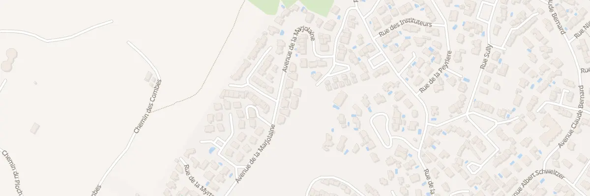 Plan du 30 Av de la Marjolaine à Frontignan