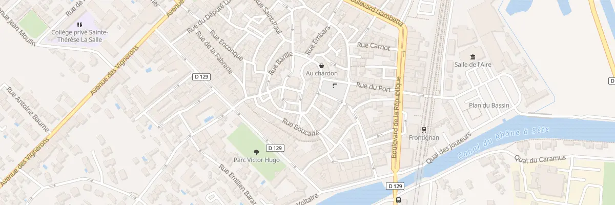 Plan du 10 Rue Clastre Vieille à Frontignan