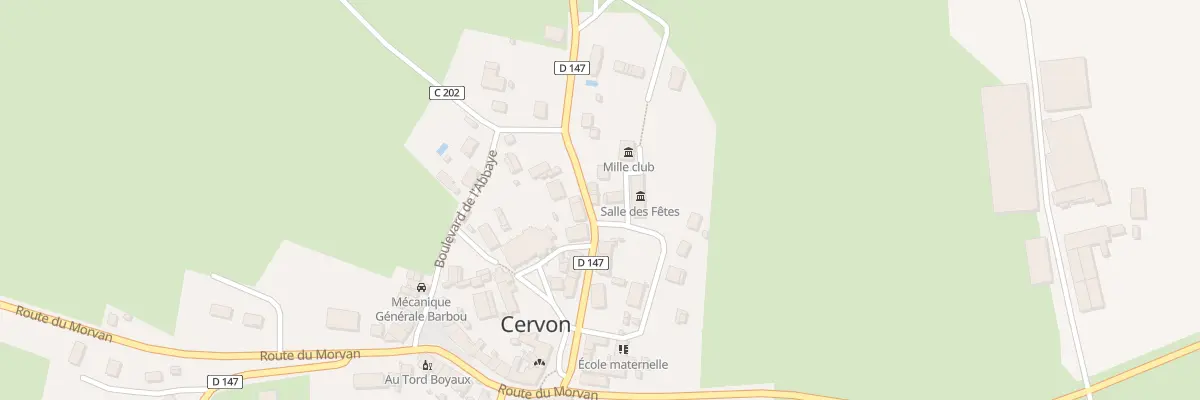 Plan du 14 Rue Jehan Faulquier à Cervon