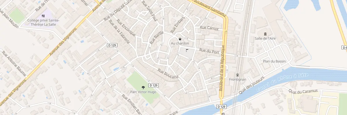 Plan du 8 Rue Clastre Vieille à Frontignan
