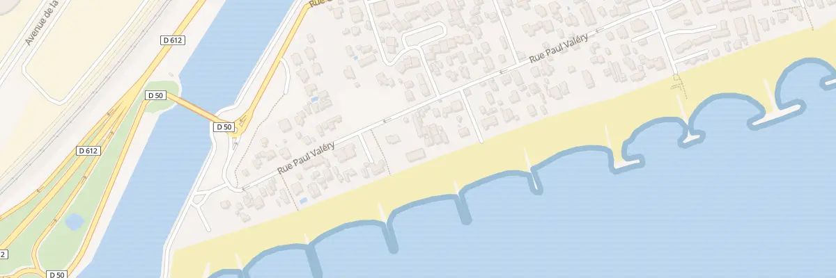 Plan du 51 Rue Paul Valery à Frontignan