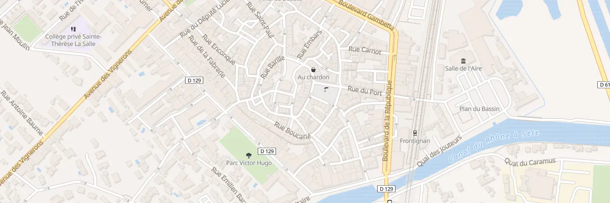 Plan du 6 Rue Clastre Vieille à Frontignan