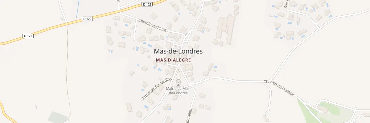 Plan du 231 Rue du Mas d Alegre à Mas-de-Londres