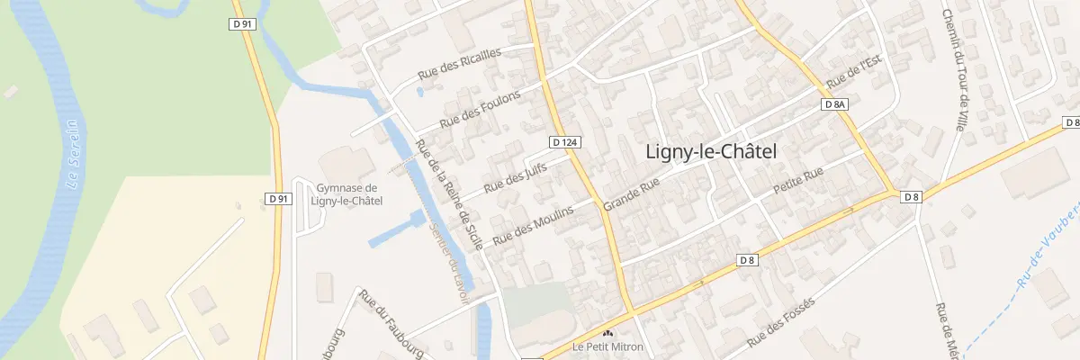 Plan du 2 Rue des Juifs à Ligny-le-Châtel