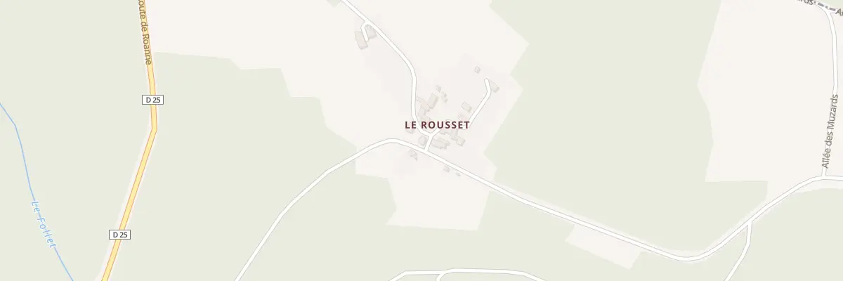 Plan du 5208 Chez Rousset à Châtel-Montagne