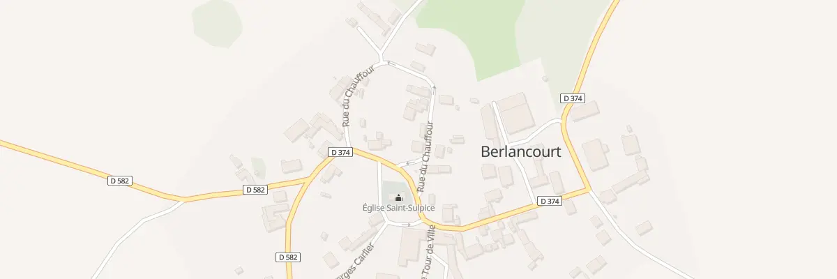 Plan du 1 Rue du Chauffour à Berlancourt