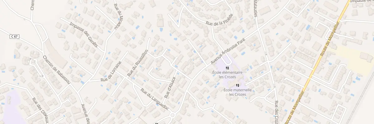 Plan du 6 Rue de Provence à Frontignan