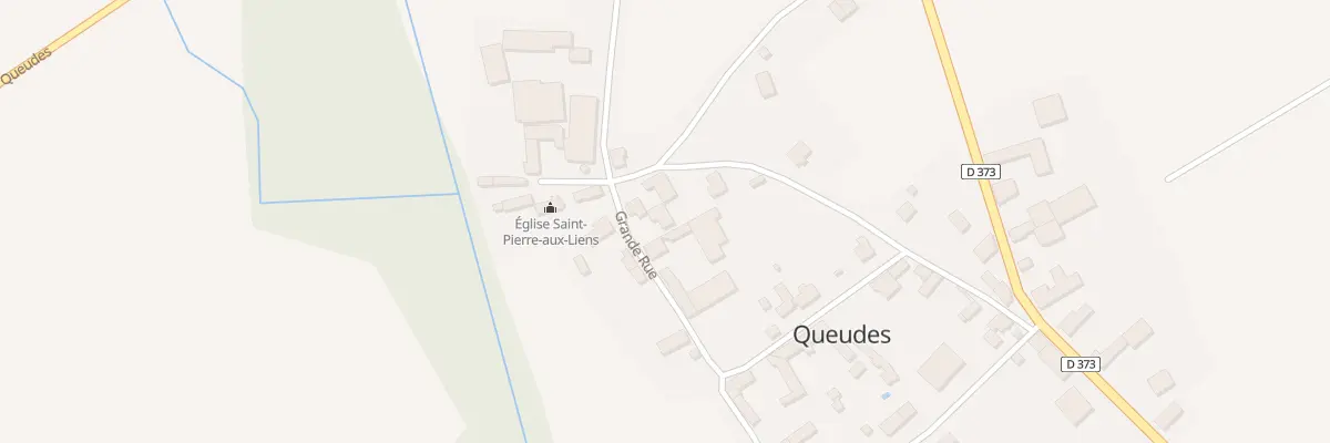 Plan du 22 Vc Grande Rue à Queudes