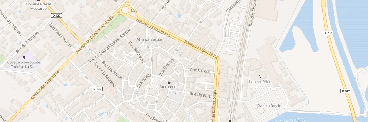 Plan du 8 Rue de la Font à Frontignan