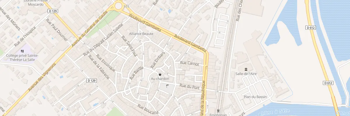 Plan du 6 Rue de la Font à Frontignan