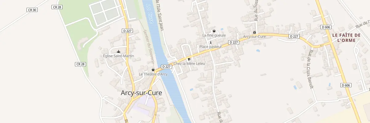 Plan du 13B Rue du Pont à Arcy-sur-Cure