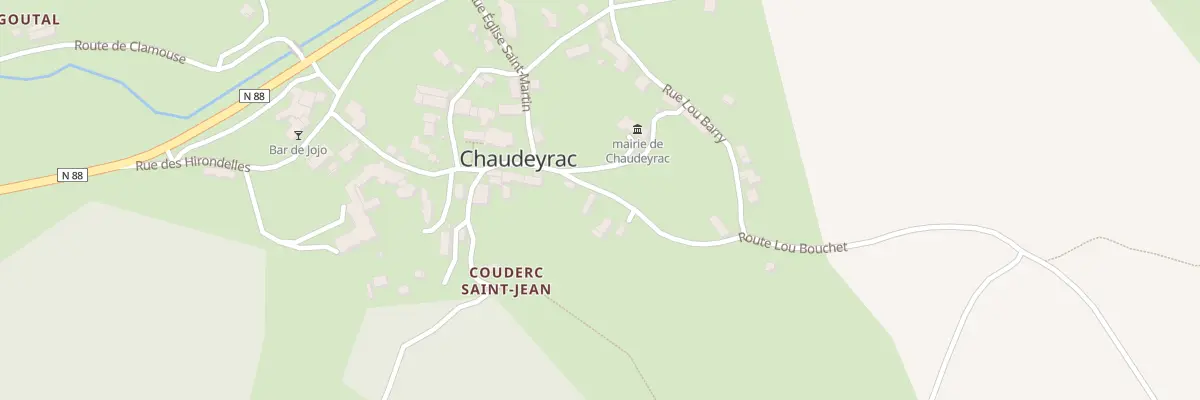 Plan du 2 Rte Lou Bouchet à Chaudeyrac