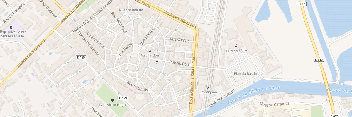 Plan du 7 Rue du Port à Frontignan