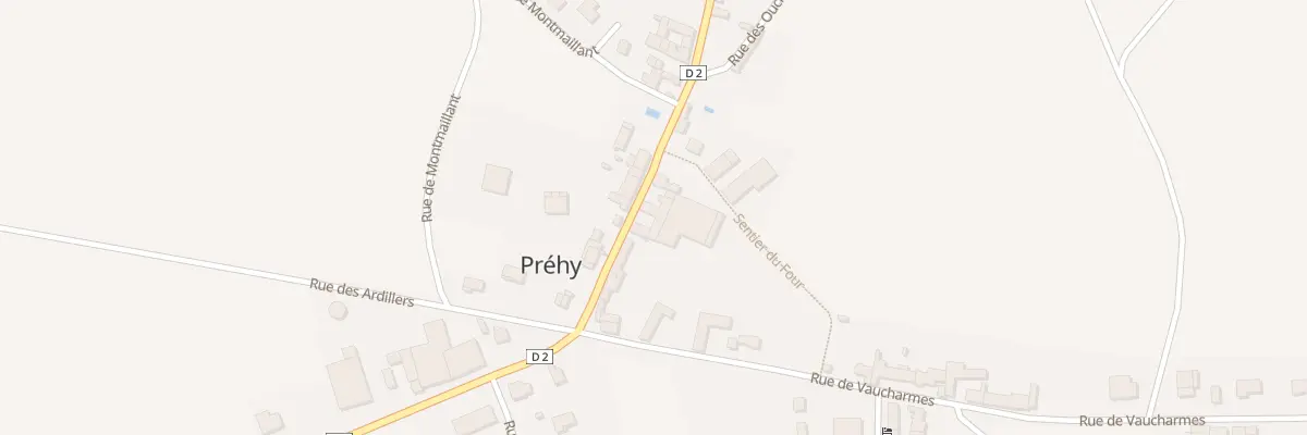 Plan du 20 Gr Grande Rue de Chablis à Préhy