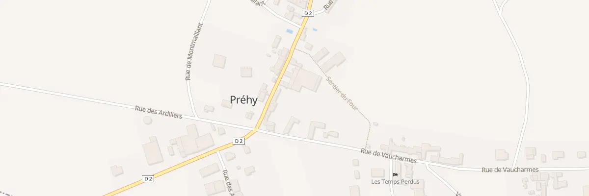 Plan du 18 Gr Grande Rue de Chablis à Préhy