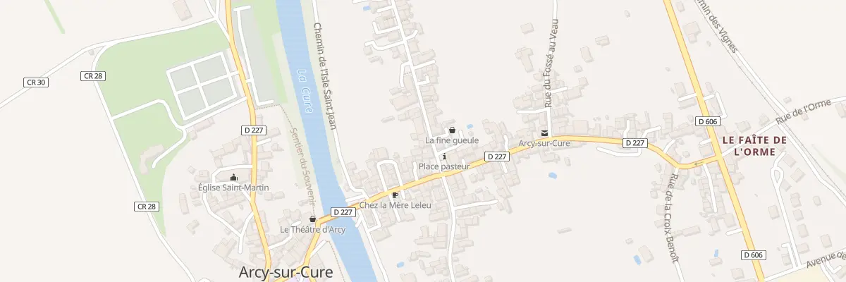 Plan du 3 Rue Tardy à Arcy-sur-Cure