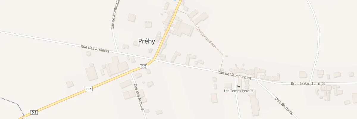 Plan du 5 Rue de Vaucharmes à Préhy