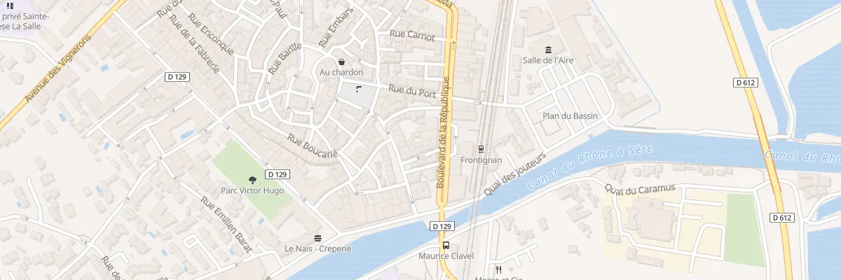 Plan du 22 Bd de la Republique à Frontignan