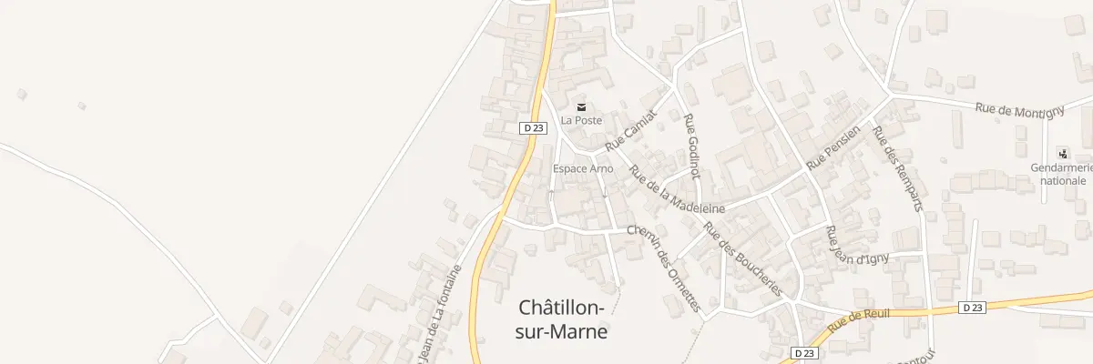 Plan du 13 Rue de l’Église à Châtillon-sur-Marne