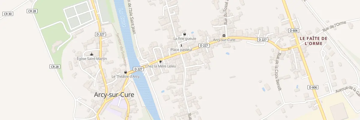 Plan du 2 Rue du Gué à Arcy-sur-Cure