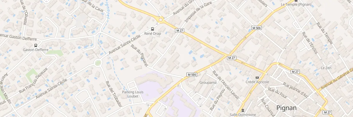Plan du 31 Av de la Gare à Pignan
