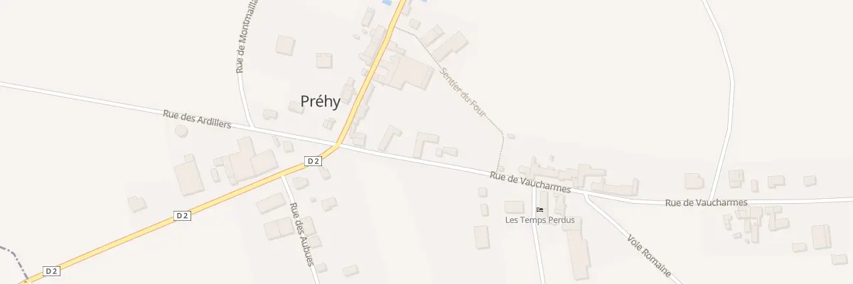 Plan du 7 Rue de Vaucharmes à Préhy