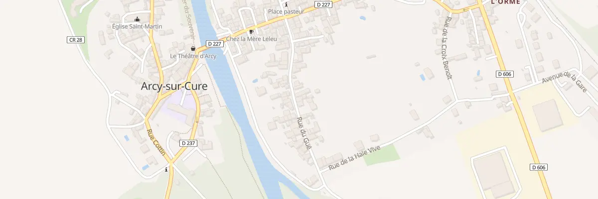 Plan du 33 Rue du Gué à Arcy-sur-Cure