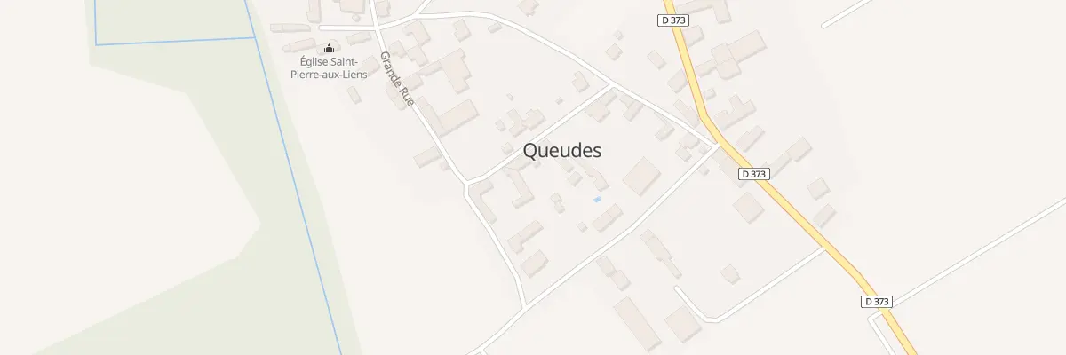 Plan du 13 Vc Grande Rue à Queudes