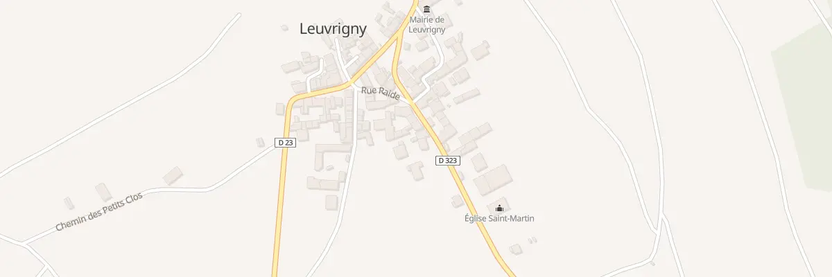 Plan du 12 Rue du General de Gaulle à Leuvrigny