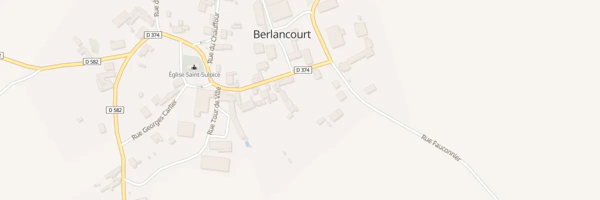 Plan du 16 Rue Ernest Paradis à Berlancourt