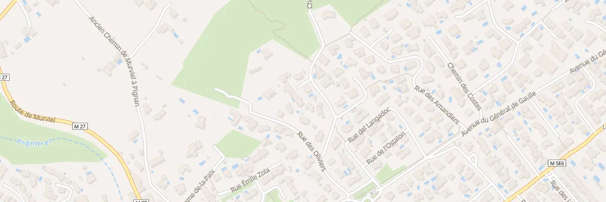 Plan du 6 Rue de l’Oliveraie à Pignan