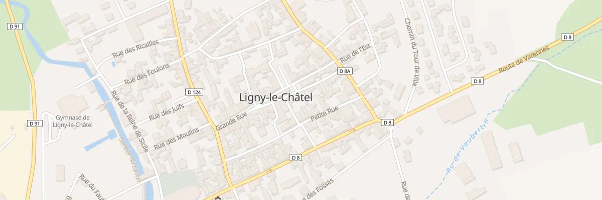 Plan du 28 Gr Grande Rue à Ligny-le-Châtel