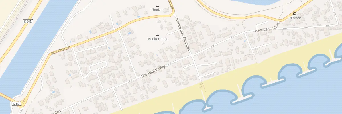Plan du 8 Rue Paul Valery à Frontignan