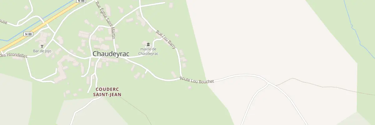Plan du 2 Rue Lou Barry à Chaudeyrac
