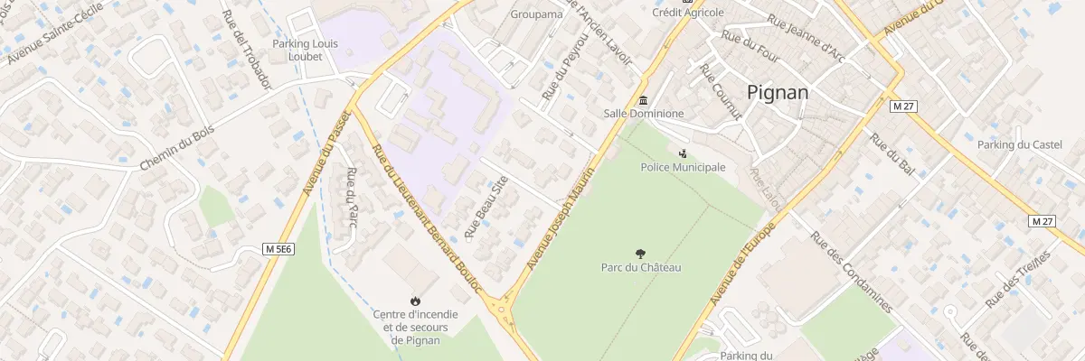Plan du 6 Le Passet à Pignan