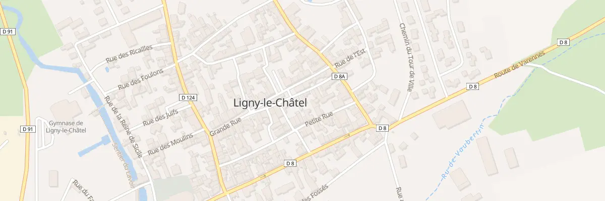 Plan du 30 Gr Grande Rue à Ligny-le-Châtel