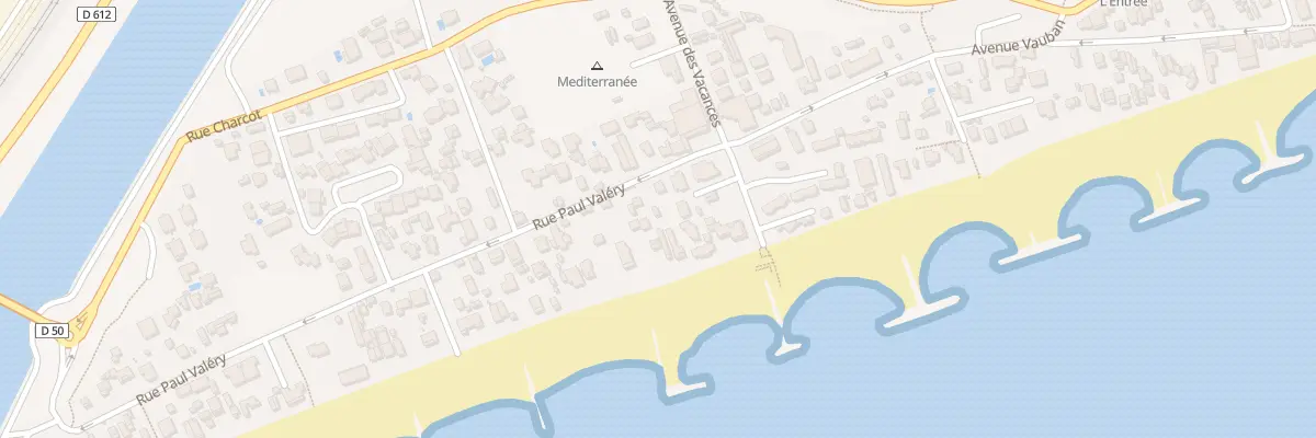 Plan du 7 Rue Paul Valery à Frontignan