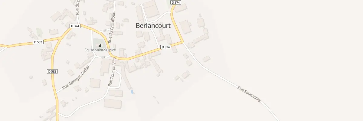 Plan du 2 Rue Fauconnier à Berlancourt