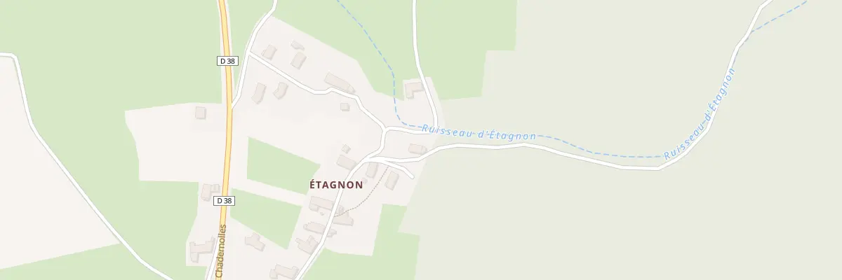 Plan du 302 Che d’Etagnon à Ambert