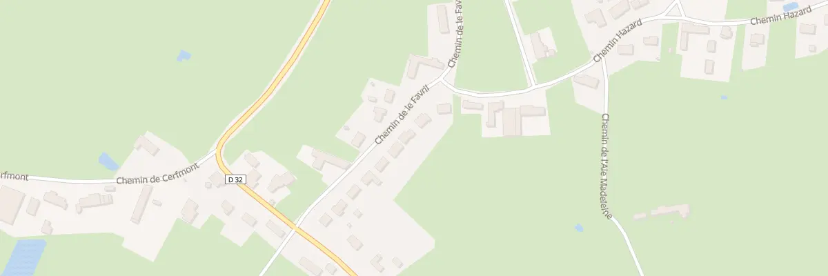 Plan du 337 Che de Le Favril à Maroilles